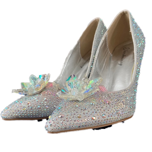 Cinderella Pumps Bridal Wedding Party holiday Shoes - Picture 3 of 13